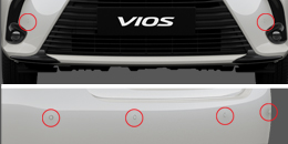 Cảm biến đuôi xe - Tính năng Vios 1.5E MT (3 túi khí)